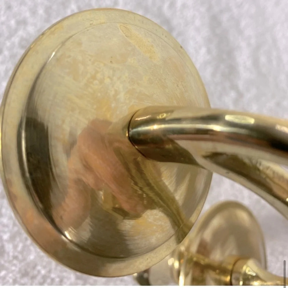 Vintage Brass 3  Candle Candelabra Candle Holder - Picture 12 of 15